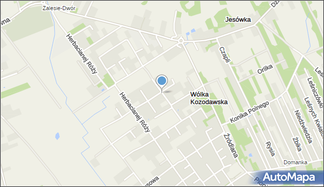 Wólka Kozodawska, Bajkowych Domków, mapa Wólka Kozodawska