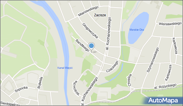 Wrocław, Bandtkiego Jerzego Samuela, mapa Wrocławia