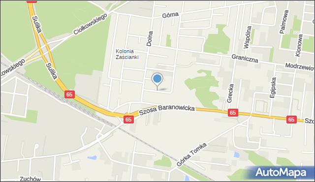 Zaścianki gmina Supraśl, Bajeczna, mapa Zaścianki gmina Supraśl