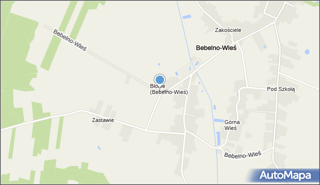 Bebelno-Wieś, Bebelno-Wieś, mapa Bebelno-Wieś