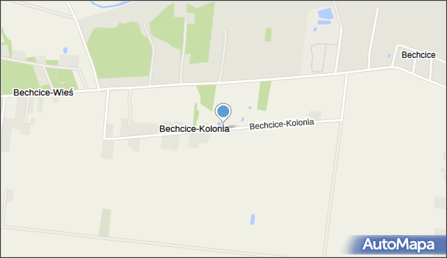 Bechcice-Kolonia, Bechcice-Kolonia, mapa Bechcice-Kolonia