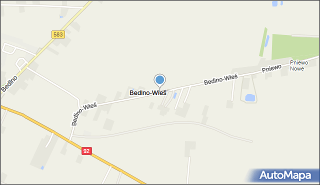 Bedlno-Wieś, Bedlno-Wieś, mapa Bedlno-Wieś