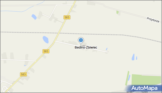 Bedlno-Żbiwiec, Bedlno-Żbiwiec, mapa Bedlno-Żbiwiec