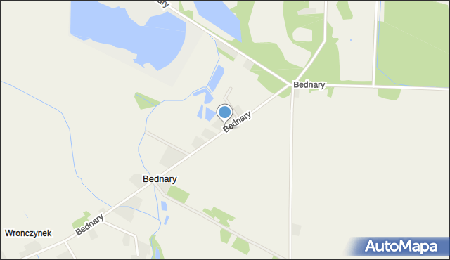 Bednary gmina Pobiedziska, Bednary, mapa Bednary gmina Pobiedziska