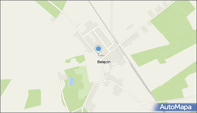 Belęcin, Belęcin, mapa Belęcin