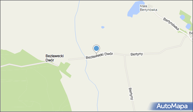 Bezławecki Dwór, Bezławecki Dwór, mapa Bezławecki Dwór