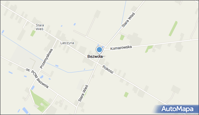 Bezwola, Bezwola, mapa Bezwola