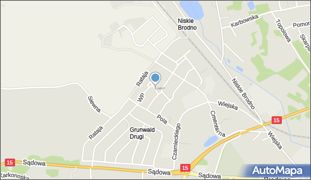 Brodnica, Bema Józefa, gen., mapa Brodnica