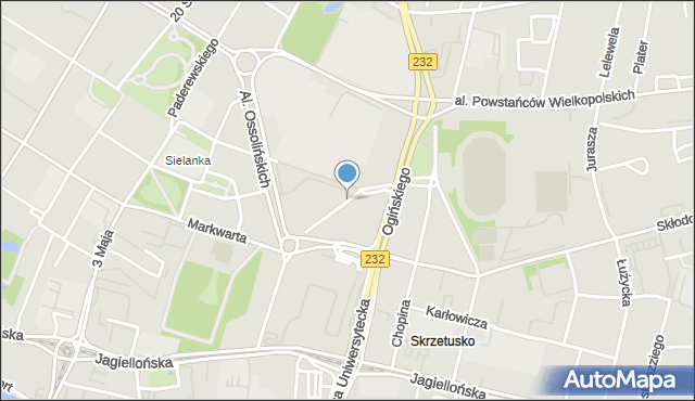 Bydgoszcz, Berwińskiego Ryszarda, mapa Bydgoszczy