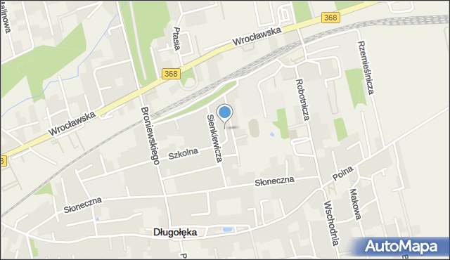 Długołęka powiat wrocławski, Bema Józefa, gen., mapa Długołęka powiat wrocławski