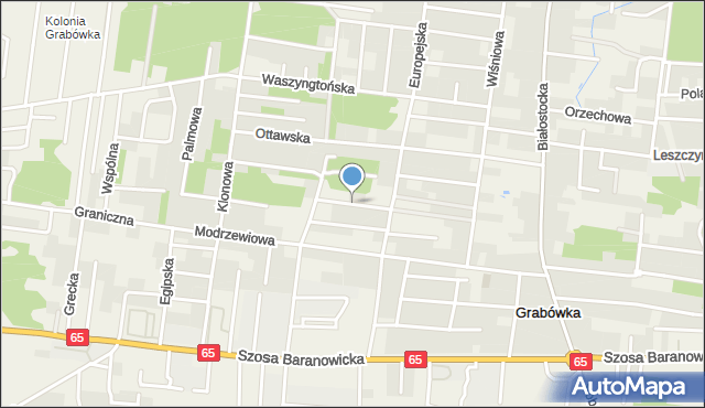 Grabówka gmina Supraśl, Berlińska, mapa Grabówka gmina Supraśl