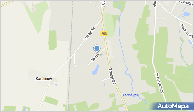 Iłowa powiat żagański, Bema Józefa, gen., mapa Iłowa powiat żagański