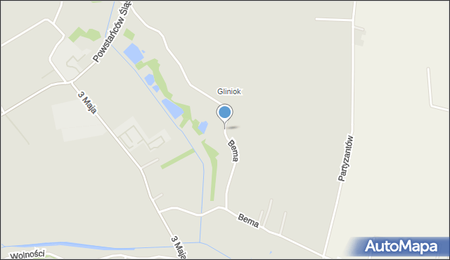 Jastrzębie-Zdrój, Bema Józefa, gen., mapa Jastrzębie-Zdrój