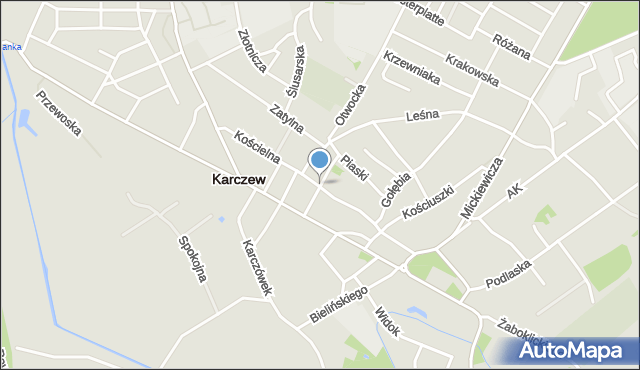 Karczew powiat otwocki, Bednarska, mapa Karczew powiat otwocki