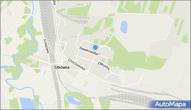 Kielce, Będzińska, mapa Kielc