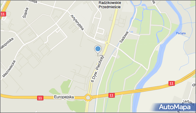 Kołobrzeg, Berlińska, mapa Kołobrzegu