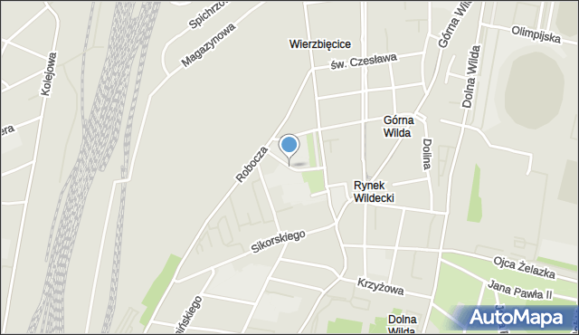 Poznań, Bergera Gothilfa, mapa Poznania