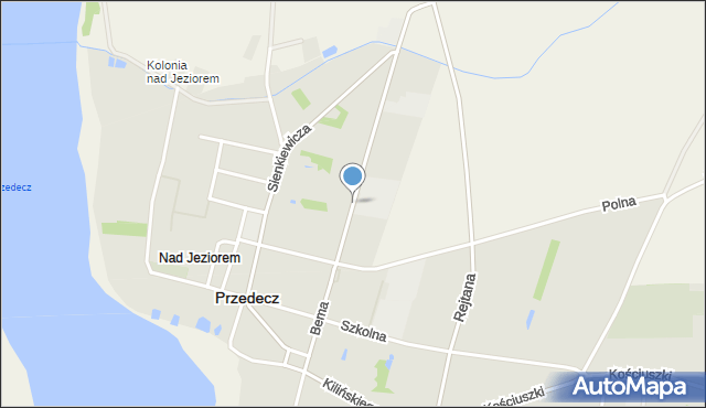 Przedecz, Bema Józefa, gen., mapa Przedecz