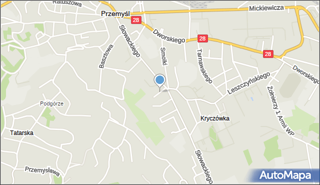 Przemyśl, Benszówny Ireny, mapa Przemyśla