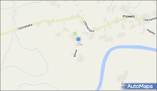 Przewóz gmina Cisek, Bema Józefa, gen., mapa Przewóz gmina Cisek