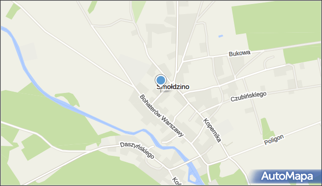 Smołdzino powiat słupski, Bema Józefa, gen., mapa Smołdzino powiat słupski