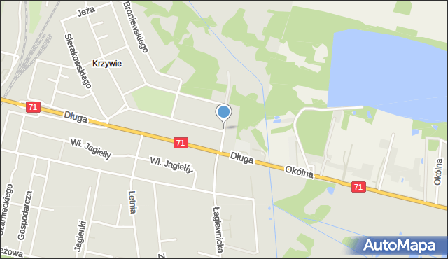 Zgierz, Bema Józefa, gen., mapa Zgierz