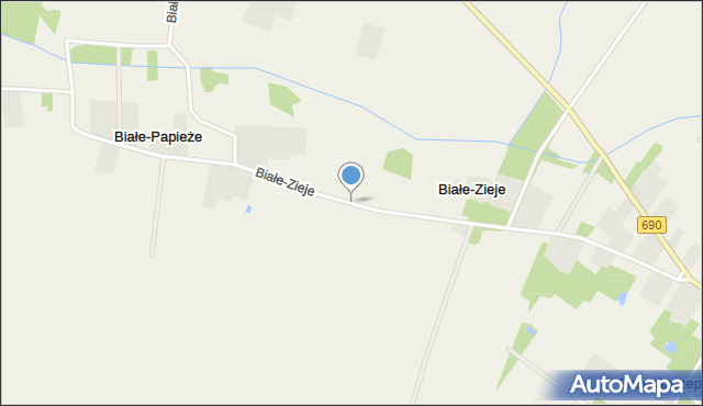 Białe-Zieje, Białe-Zieje, mapa Białe-Zieje