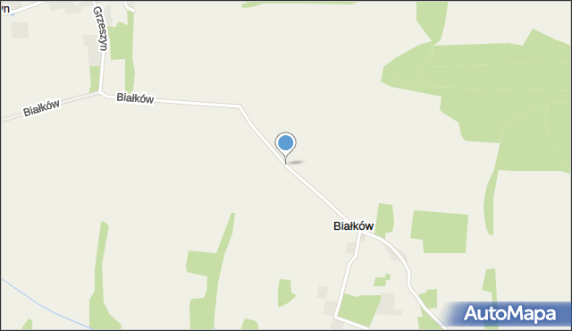 Białków gmina Wińsko, Białków, mapa Białków gmina Wińsko