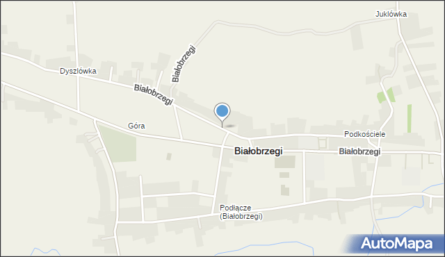 Białobrzegi powiat łańcucki, Białobrzegi, mapa Białobrzegi powiat łańcucki