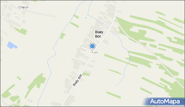 Biały Bór gmina Przecław, Biały Bór, mapa Biały Bór gmina Przecław