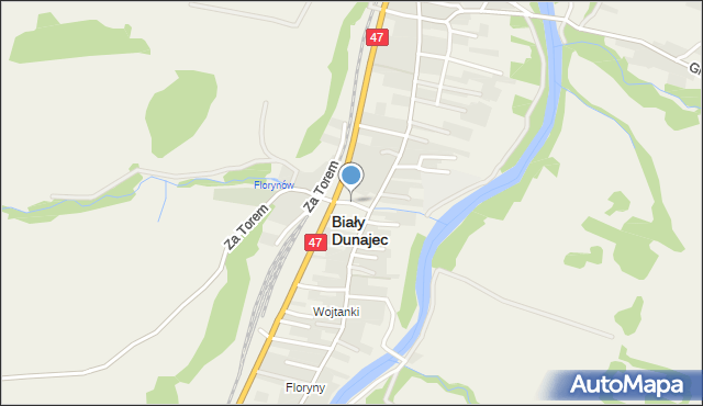 Biały Dunajec, Biały Dunajec, mapa Biały Dunajec