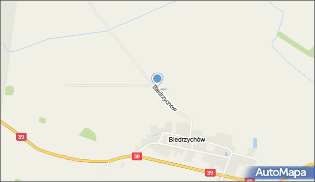 Biedrzychów gmina Strzelin, Biedrzychów, mapa Biedrzychów gmina Strzelin