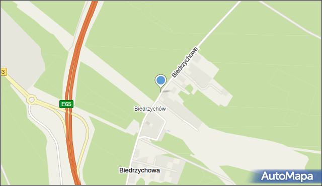 Biedrzychowa, Biedrzychowa, mapa Biedrzychowa