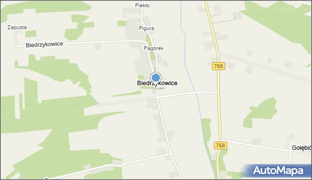 Biedrzykowice, Biedrzykowice, mapa Biedrzykowice