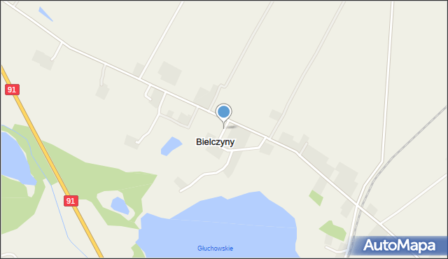 Bielczyny, Bielczyny, mapa Bielczyny