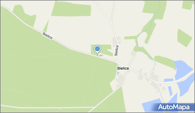 Bielice gmina Świerczów, Bielice, mapa Bielice gmina Świerczów
