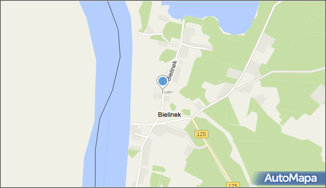 Bielinek, Bielinek, mapa Bielinek