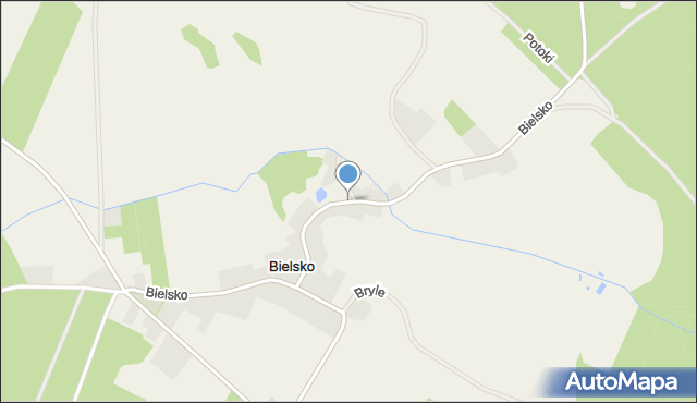 Bielsko gmina Koczała, Bielsko, mapa Bielsko gmina Koczała