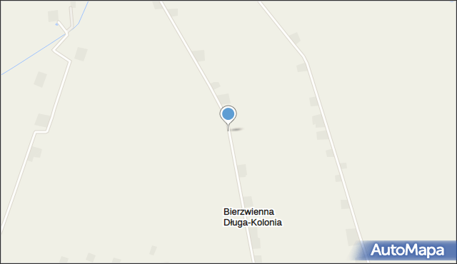 Bierzwienna Długa-Kolonia, Bierzwienna Długa-Kolonia, mapa Bierzwienna Długa-Kolonia