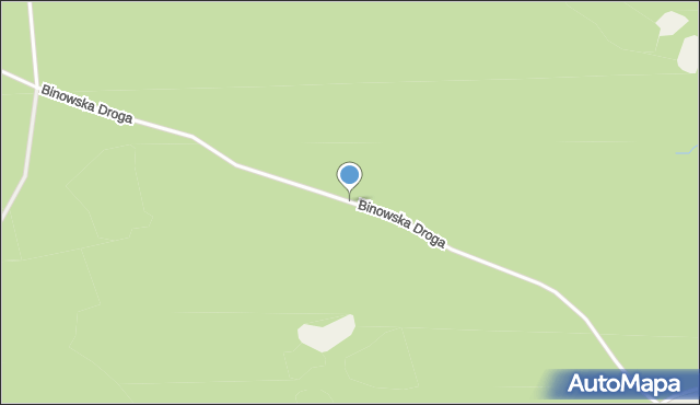 Binowo, Binowska Droga, mapa Binowo