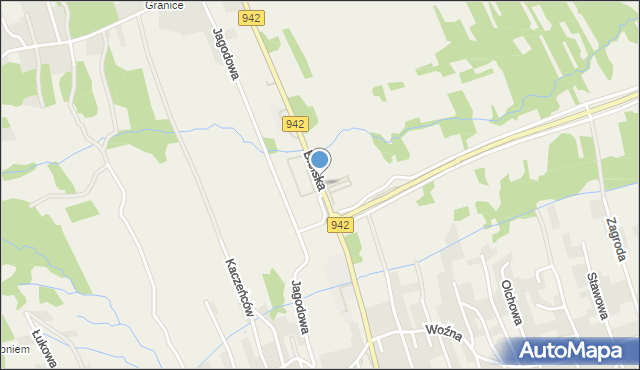 Buczkowice, Bielska, mapa Buczkowice