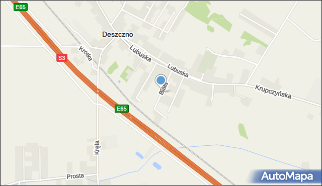 Deszczno, Biała, mapa Deszczno