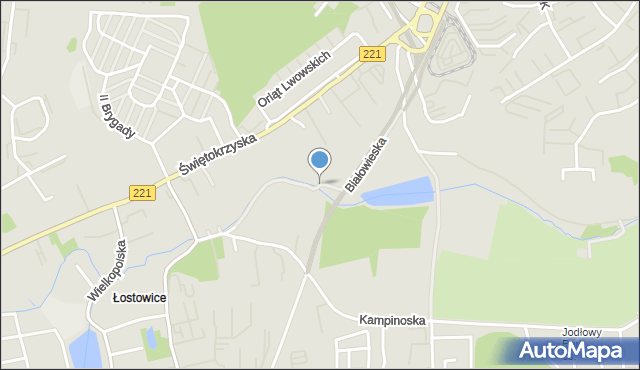 Gdańsk, Białowieska, mapa Gdańska