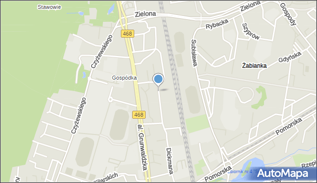 Gdańsk, Bitwy Oliwskiej, mapa Gdańska