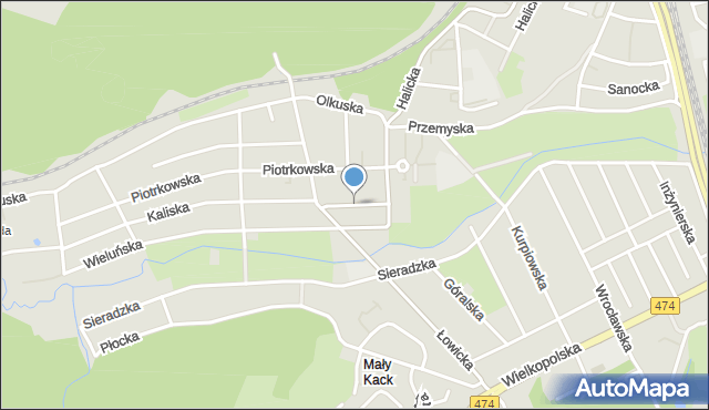 Gdynia, Bielska, mapa Gdyni