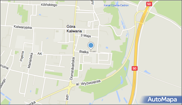 Góra Kalwaria, Białka Jana, por., mapa Góra Kalwaria