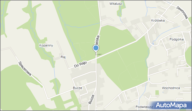 Górki Wielkie, Bielska, mapa Górki Wielkie