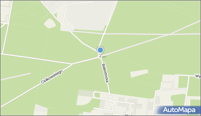 Grabówka powiat białostocki, Białostocka, mapa Grabówka powiat białostocki