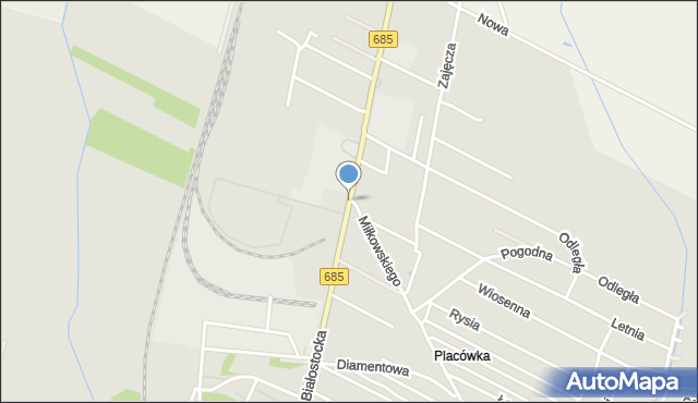 Hajnówka, Białostocka, mapa Hajnówka