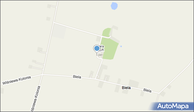 Janinów gmina Wilczyn, Biela PGR, mapa Janinów gmina Wilczyn